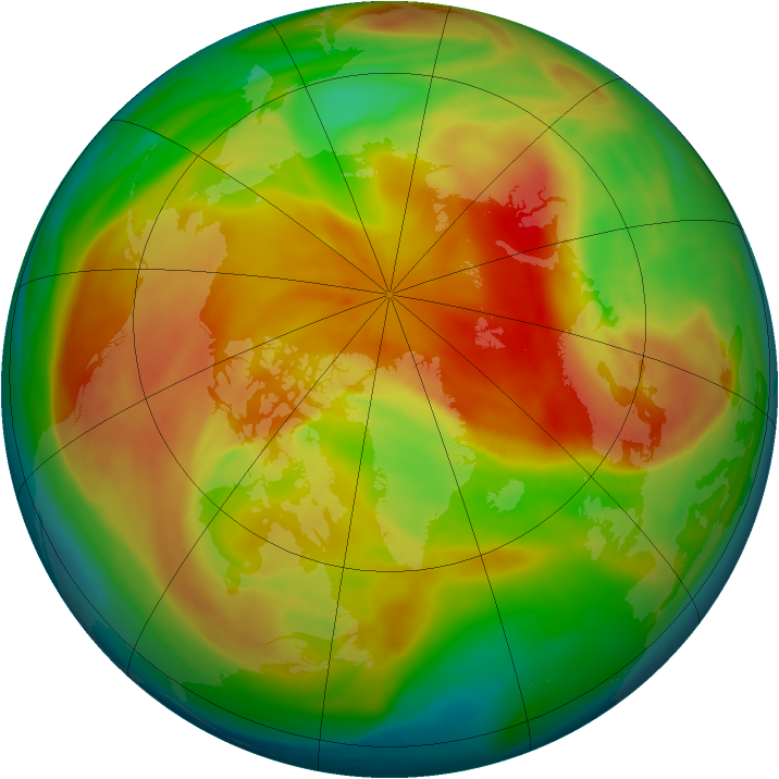 Arctic ozone map for 26 March 2008